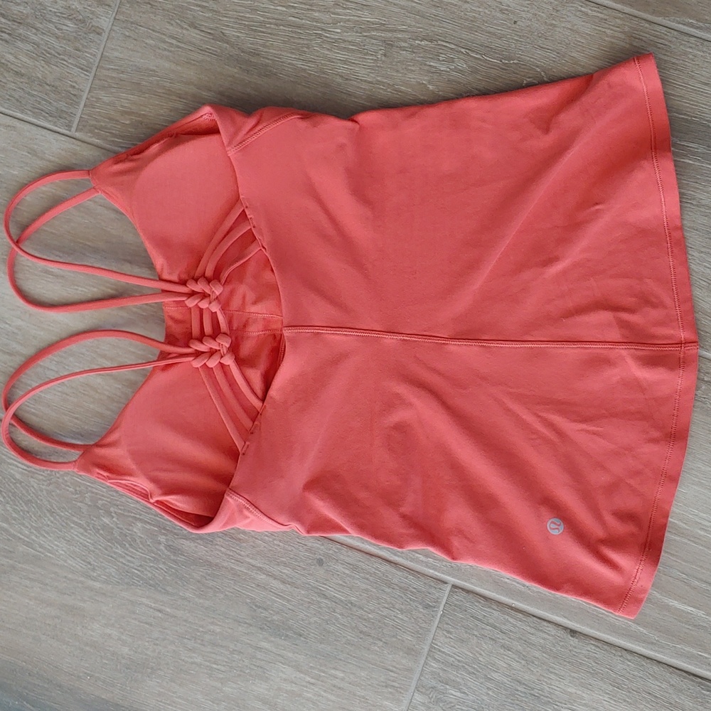 Lululemon Yoga Tank Sz 8, Orange